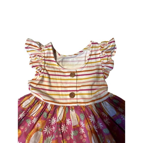 Eleanor Rose Fall Kirby Owl Dress Girls Size 3 4 Excellent Very gently used cond - Picture 4 of 4